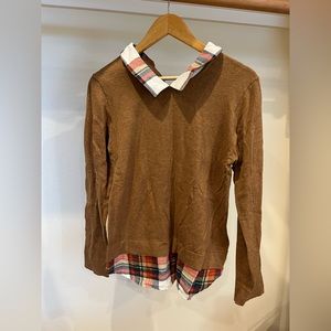 NWT, J Crew, long sleeve top, size M